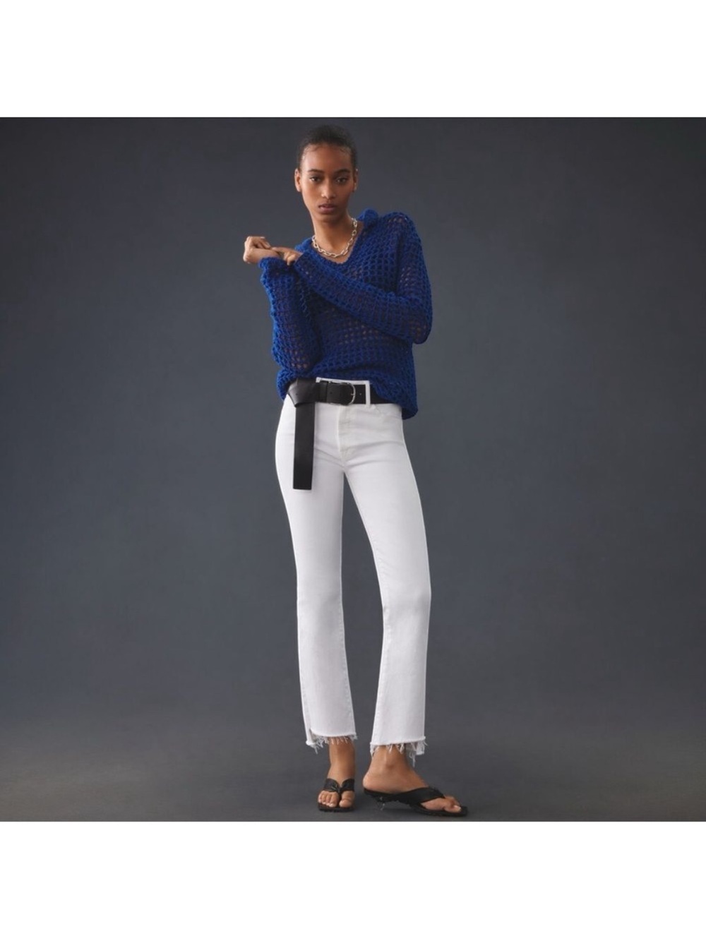 MOTHER White jeans
